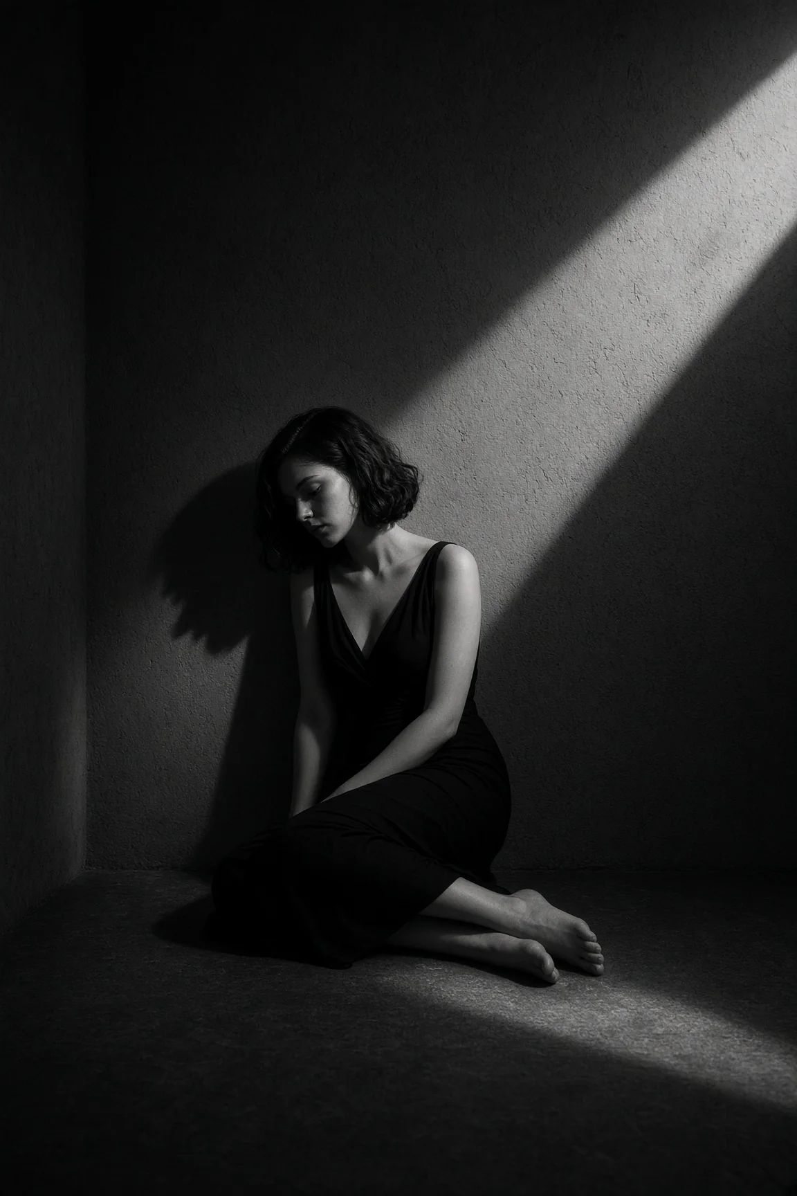 Neris Noir Floor Portrait