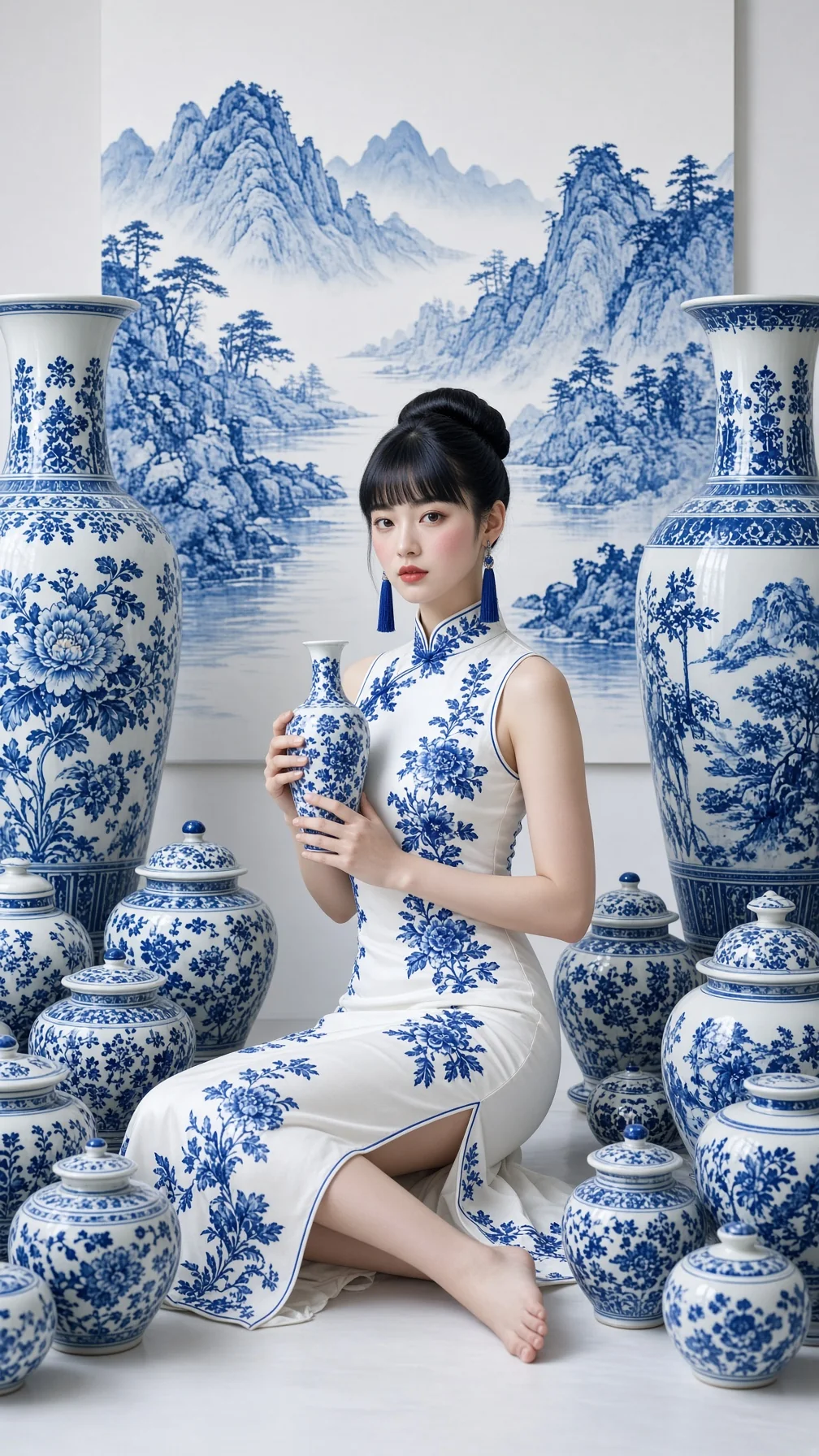 Saevi Porcelain Qipao Editorial